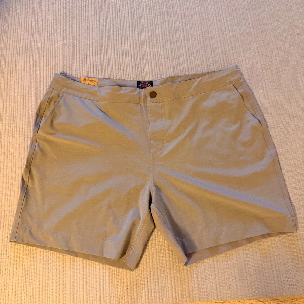 NWT Faherty All Day Men's Shorts Ice Grey Hybrid Swim Trunks 7